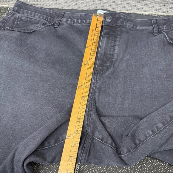 Ava & Viv Women Plus-Size Gray Stretch Skinny Jeans 24W Comfort Fit Cotton Blend - Picture 8 of 10